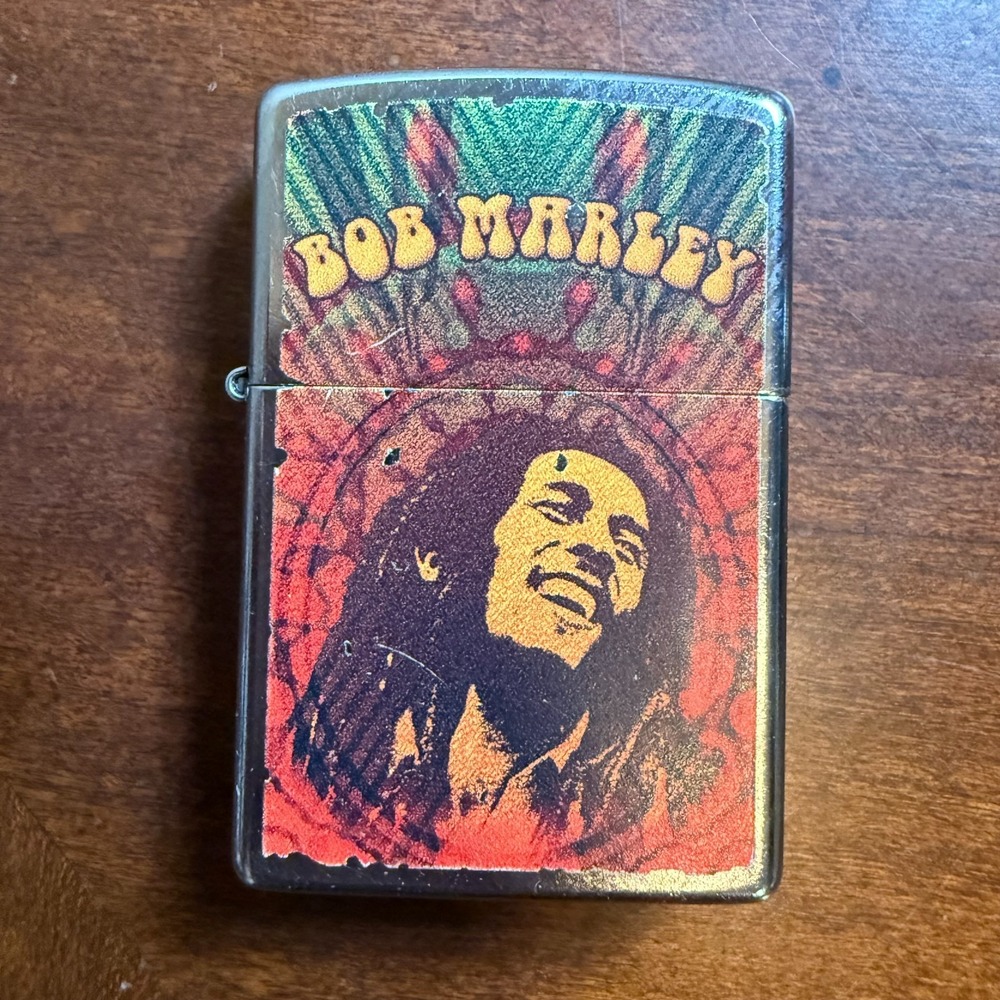 Vintage 2011 Bob‎ Marley Chrome Zippo Lighter